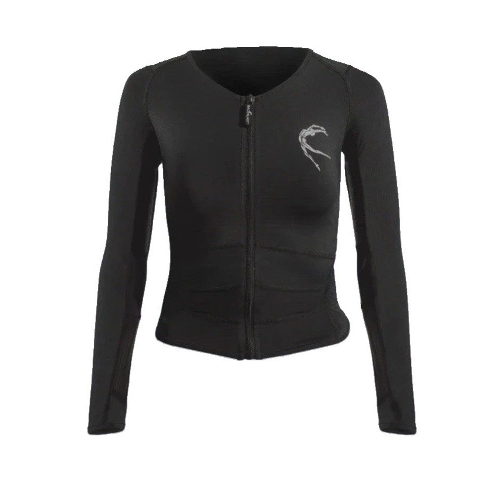 Backalast Compression Posture & Core Support LS Jacket Shirt BLACK Size A12 NWOT